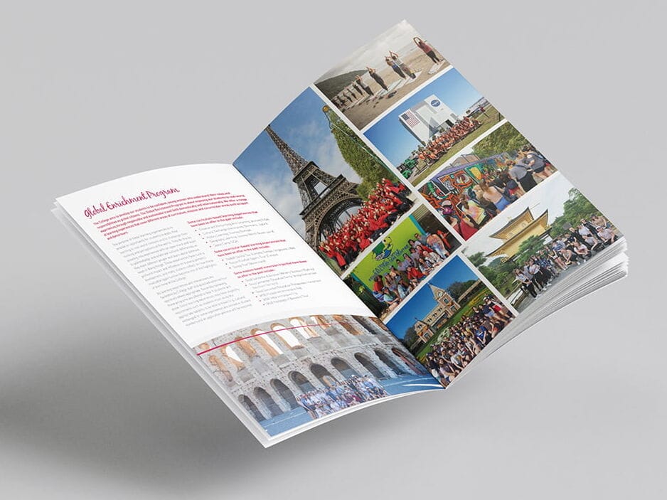 Mount St Benedict College Cocurricular Brochure Graphic Design Services by Fresco Creative