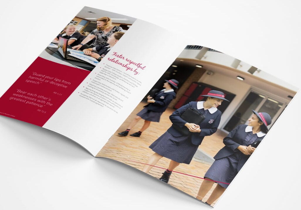 Mount St Benedict Brochure Graphic Design Services By Fresco Creative