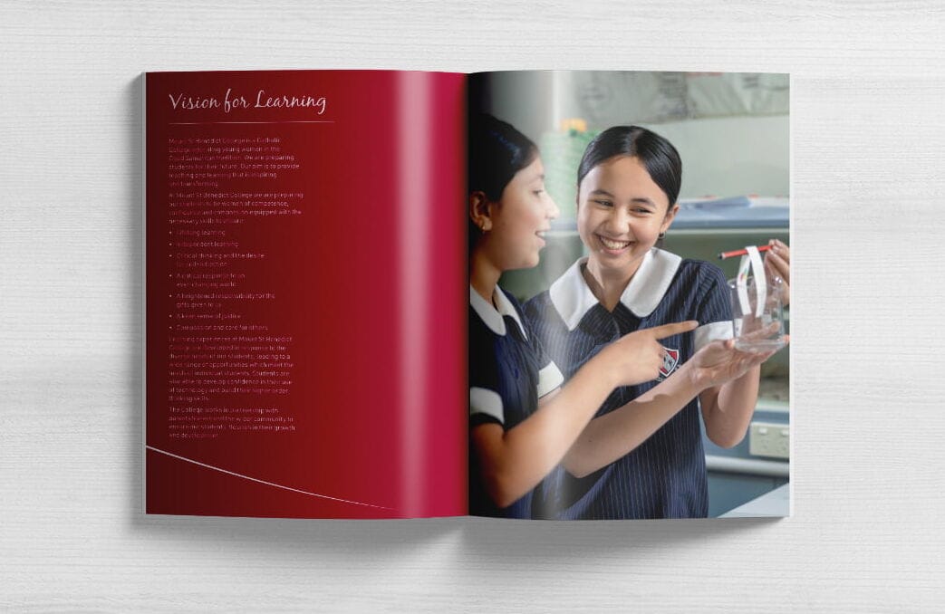 Mount St Benedict Brochure Graphic Design Services By Fresco Creative