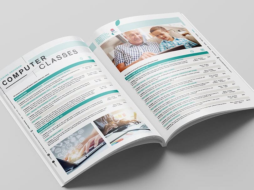 St George & Sutherland Community College Course Brochure Graphic Design Services by Fresco Creative