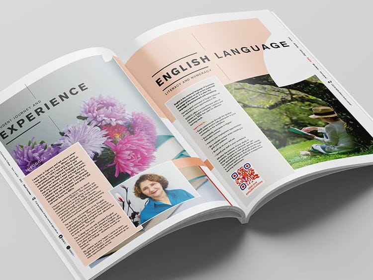St George & Sutherland Community College Course Brochure Graphic Design Services by Fresco Creative