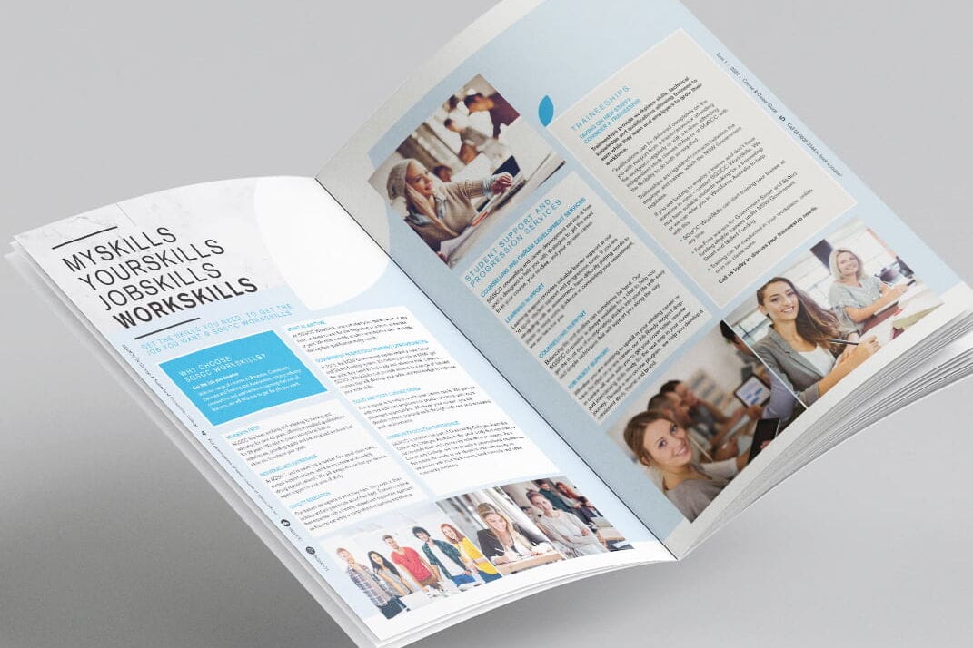 St George & Sutherland Community College Course Brochure Graphic Design Services by Fresco Creative