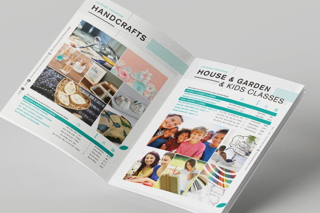 St George & Sutherland Community College Course Brochure Graphic Design Services by Fresco Creative