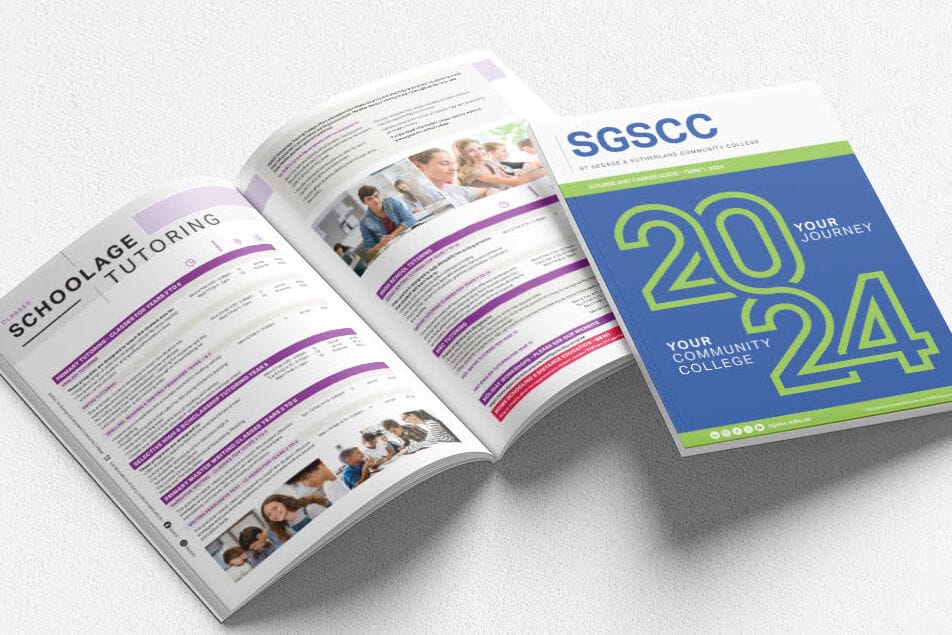 SGSCC Course Brochure Design By Fresco Creative