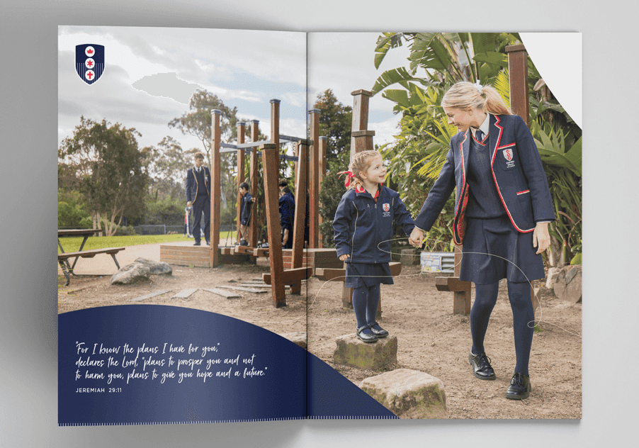 Oxford Falls Grammar School Prospectus Brochure and Folder Design