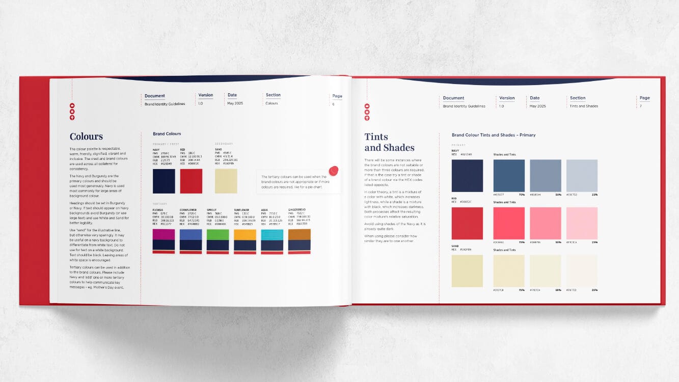 Oxford Falls Grammar Brand Guidelines Design