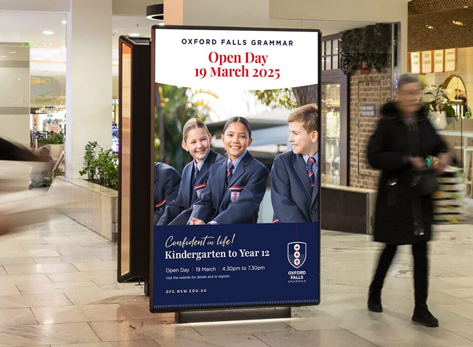 Oxford Falls Grammar Advertising Design