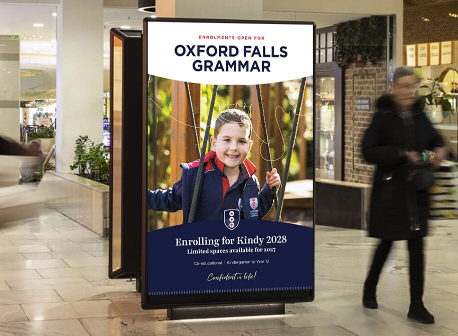 Oxford Falls Grammar Advertising Design